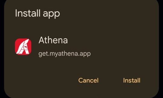 Athena is now installed